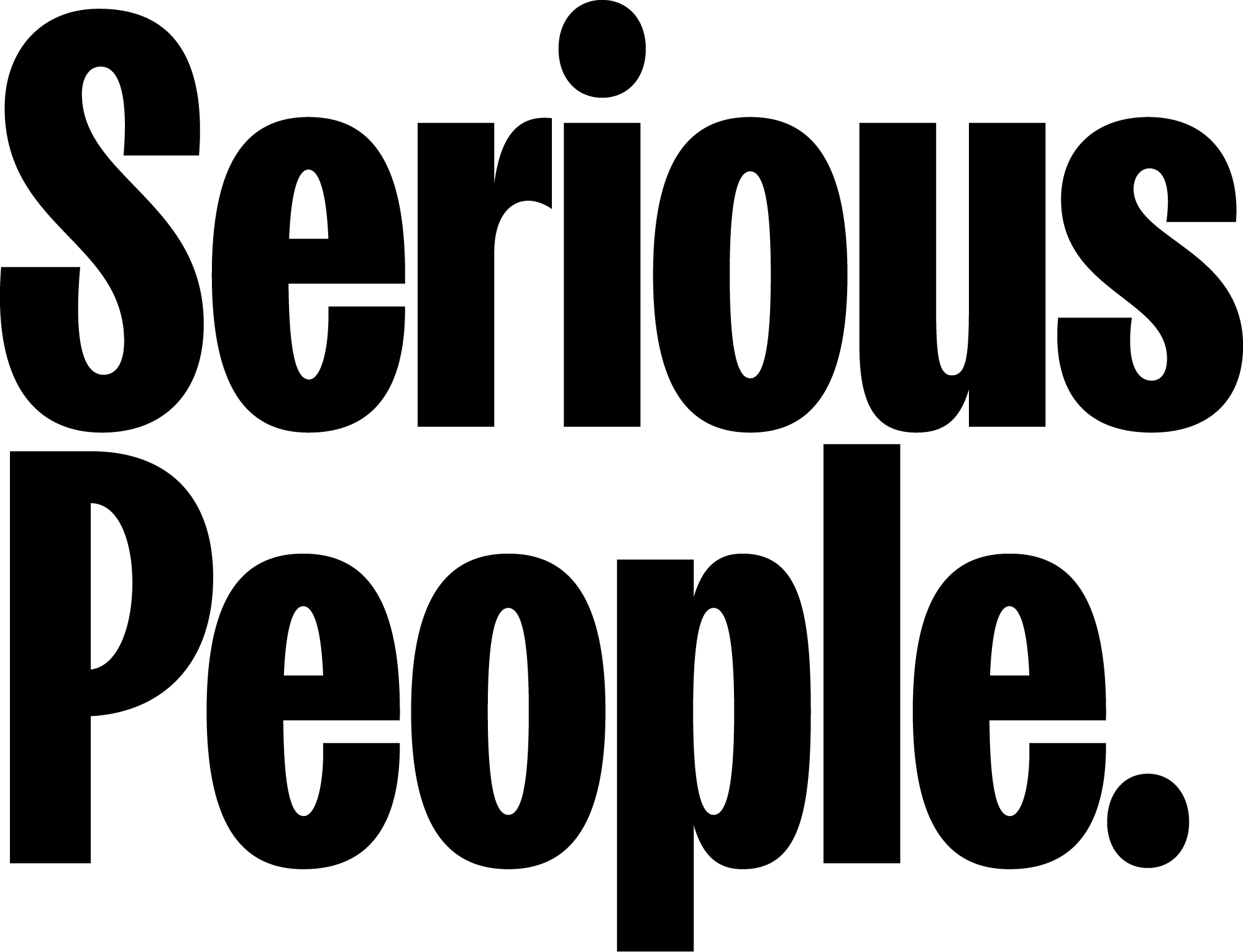 Serious People Logo  Black